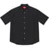 Supreme Loose Fit S/S Oxford Shirt - Black (front)