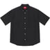 Supreme Loose Fit S/S Oxford Shirt - Black (front)