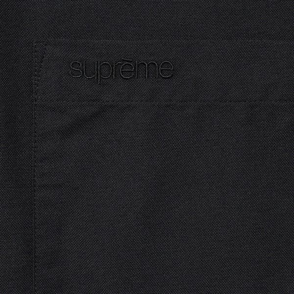 Supreme Loose Fit S/S Oxford Shirt - Black (front)
