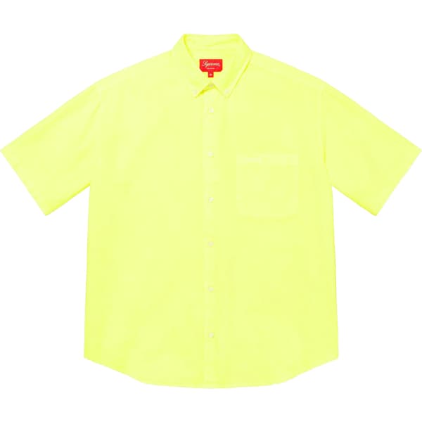 Supreme Loose Fit S/S Oxford Shirt - Bright Green (front)