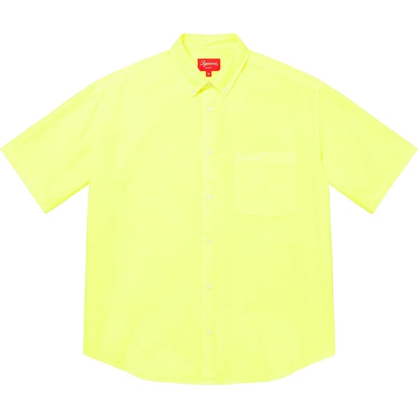 Supreme Loose Fit S/S Oxford Shirt - Bright Green (front)