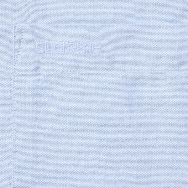 Supreme Loose Fit S/S Oxford Shirt - Light Blue (front)
