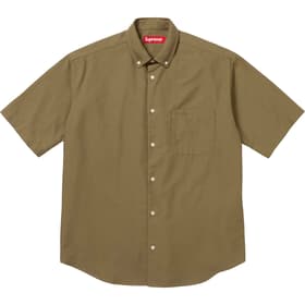Supreme Loose Fit S/S Oxford Shirt Olive