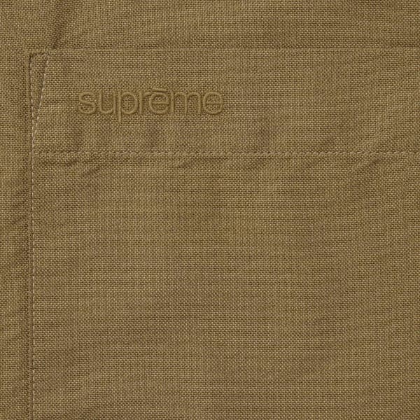 Supreme Loose Fit S/S Oxford Shirt - Olive (front)