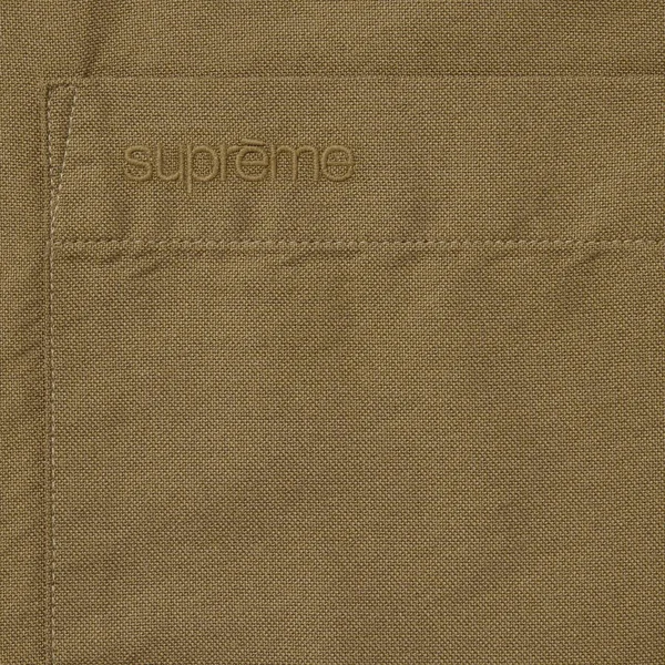 Supreme Loose Fit S/S Oxford Shirt - Olive (front)