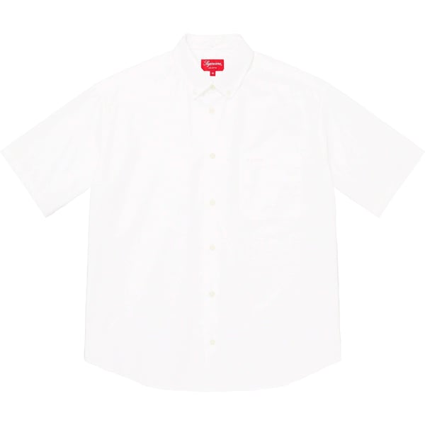 Supreme Loose Fit S/S Oxford Shirt - White (front)