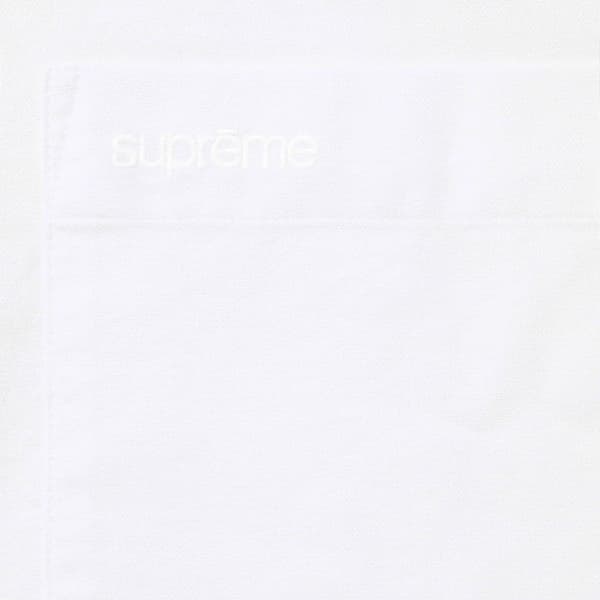 Supreme Loose Fit S/S Oxford Shirt - White (front)