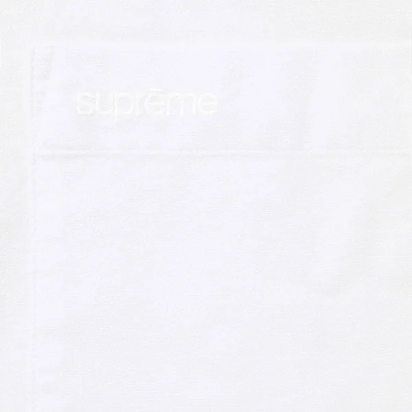 Supreme Loose Fit S/S Oxford Shirt - White (front)