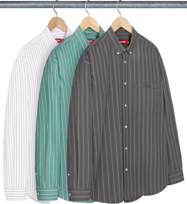 Supreme Loose Fit Stripe Shirt - Product Image