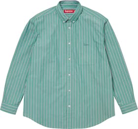 Supreme Loose Fit Stripe Shirt Green