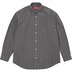Supreme Loose Fit Stripe Shirt - Grey (front)