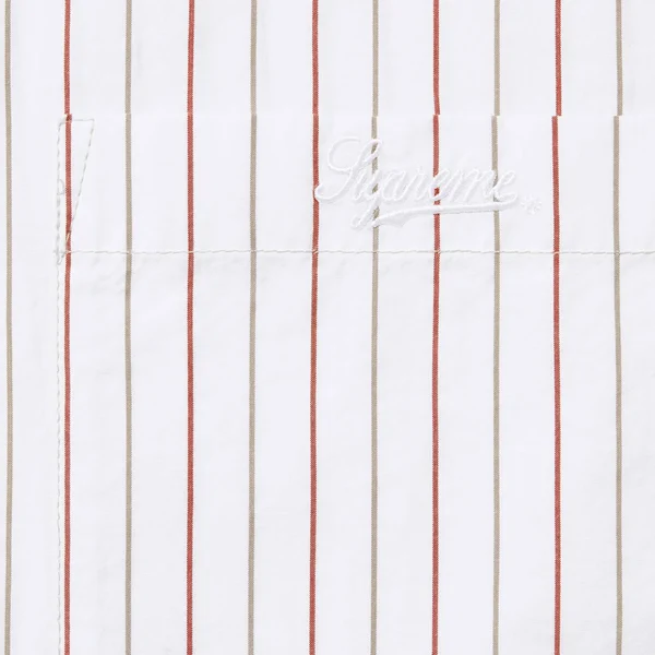 Supreme Loose Fit Stripe Shirt - White (front)