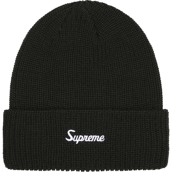 Supreme Loose Gauge Beanie - Black (front)
