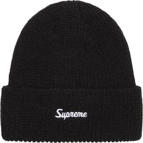 Supreme Loose Gauge Beanie Black