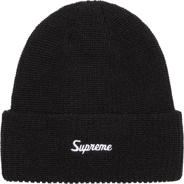 Supreme Loose Gauge Beanie - Black (front)