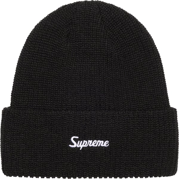Supreme Loose Gauge Beanie - Black (front)