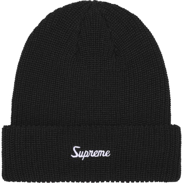 Supreme Loose Gauge Beanie - Black (front)