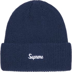 Supreme Loose Gauge Beanie Dark Blue