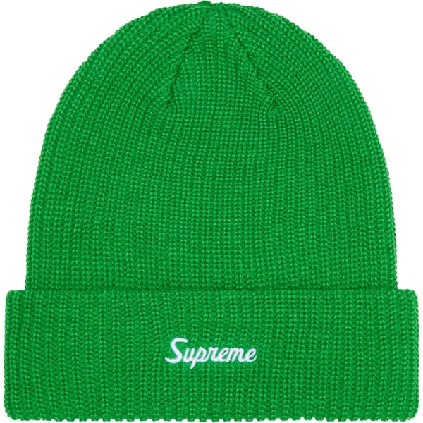 Supreme Loose Gauge Beanie - Green (front)