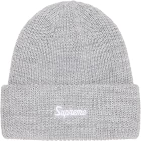 Supreme Loose Gauge Beanie Heather Grey