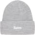 Supreme Loose Gauge Beanie - Heather Grey (front)