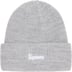 Supreme Loose Gauge Beanie - Heather Grey (front)