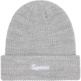 Supreme Loose Gauge Beanie Heather Grey