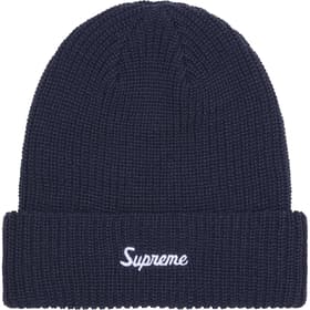 Supreme Loose Gauge Beanie Navy