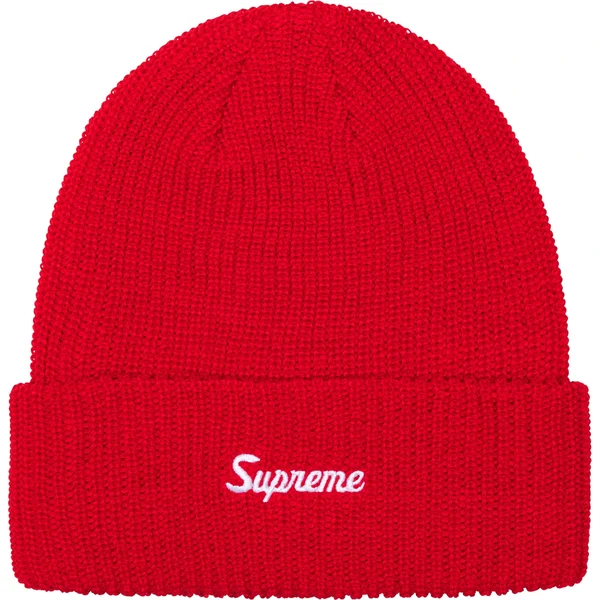 Supreme Loose Gauge Beanie - Red (front)