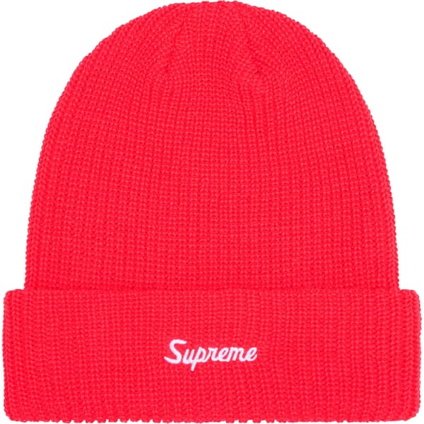 Supreme Loose Gauge Beanie - Watermelon (front)