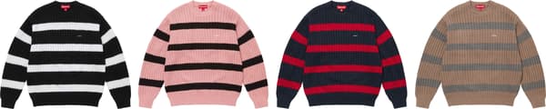 Supreme Loose Gauge Stripe Small Box Sweater - Product Image
