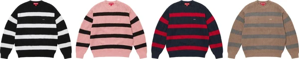Supreme Loose Gauge Stripe Small Box Sweater - Product Image