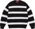 Supreme Loose Gauge Stripe Small Box Sweater - Black (front)