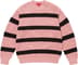 Supreme Loose Gauge Stripe Small Box Sweater - Pink (front)
