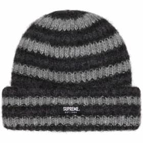 Supreme Loose Stripe Beanie Black
