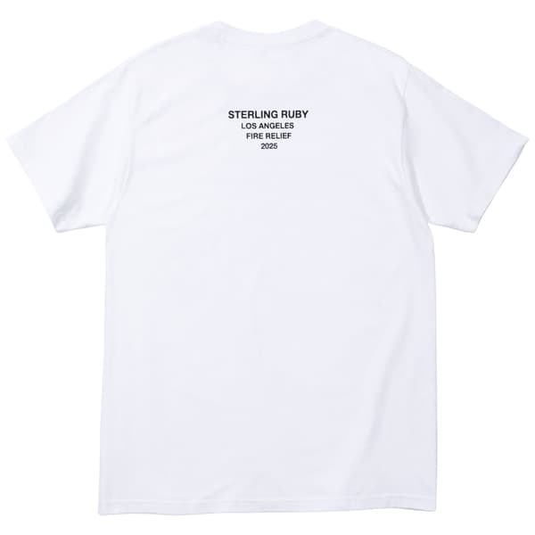 Supreme Los Angeles Fire Relief Box Logo Tee - Back (front)