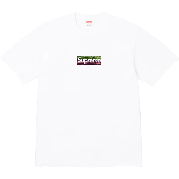 Supreme Los Angeles Fire Relief Box Logo Tee - White (front)