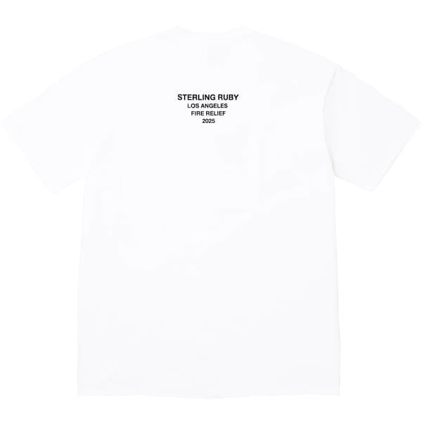 Supreme Los Angeles Fire Relief Box Logo Tee - White (front)