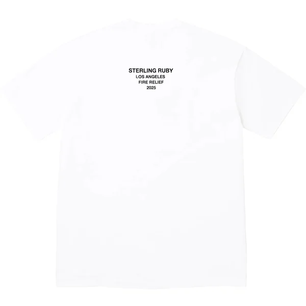 Supreme Los Angeles Fire Relief Box Logo Tee - White (front)