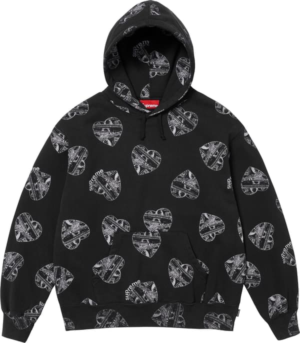 Supreme Love Cash Hooded Sweatshirt - Black (front)