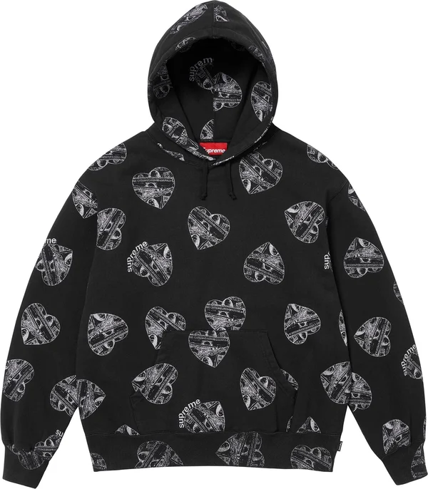 Supreme Love Cash Hooded Sweatshirt - Black (front)