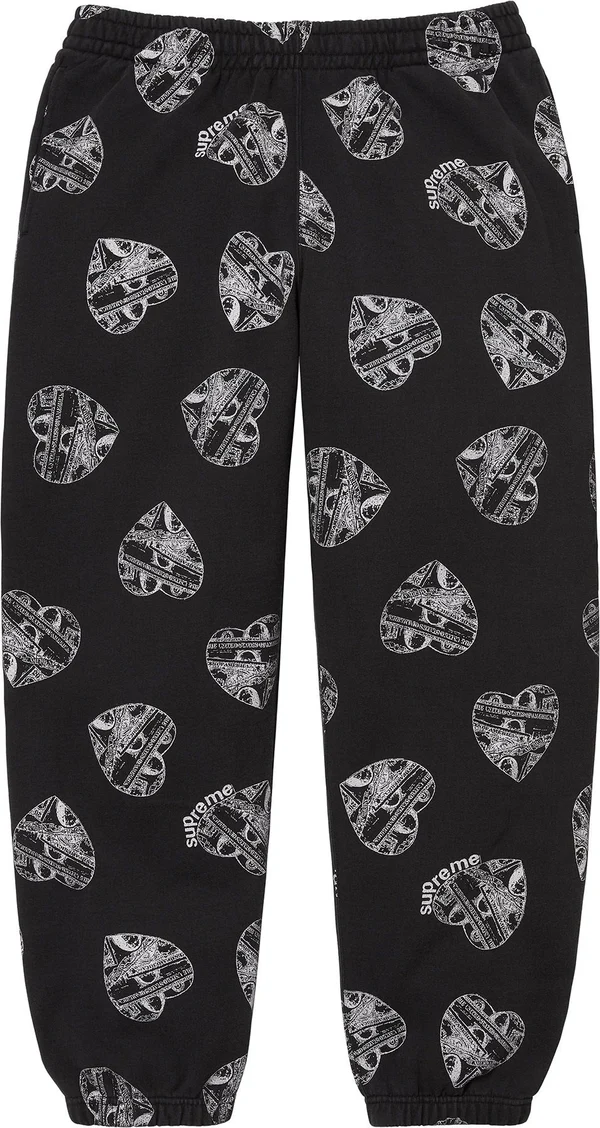 Supreme Love Cash Sweatpant - Black (front)