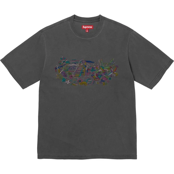 Supreme Machu Picchu S/S Top - Black (front)
