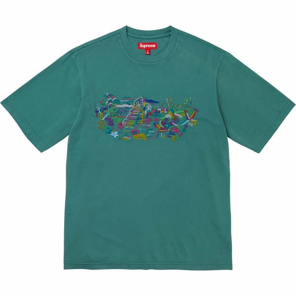 Supreme Machu Picchu S/S Top - Teal (front)