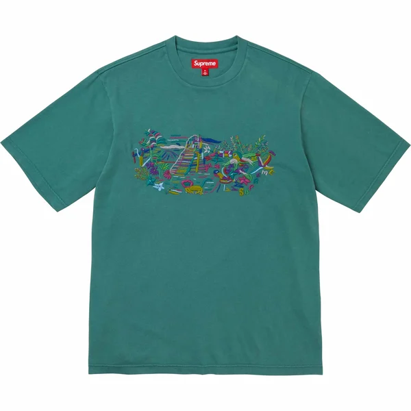 Supreme Machu Picchu S/S Top - Teal (front)