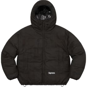 Supreme Madras Reversible WINDSTOPPER Puffer Jacket Black