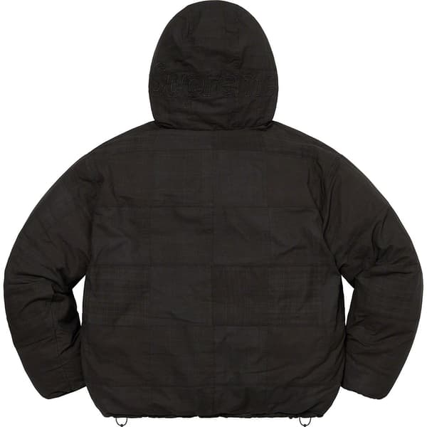 Supreme Madras Reversible WINDSTOPPER Puffer Jacket - Black (front)