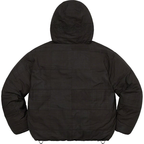 Supreme Madras Reversible WINDSTOPPER Puffer Jacket - Black (front)