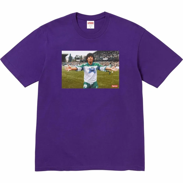Supreme Maradona Tee - Purple (front)
