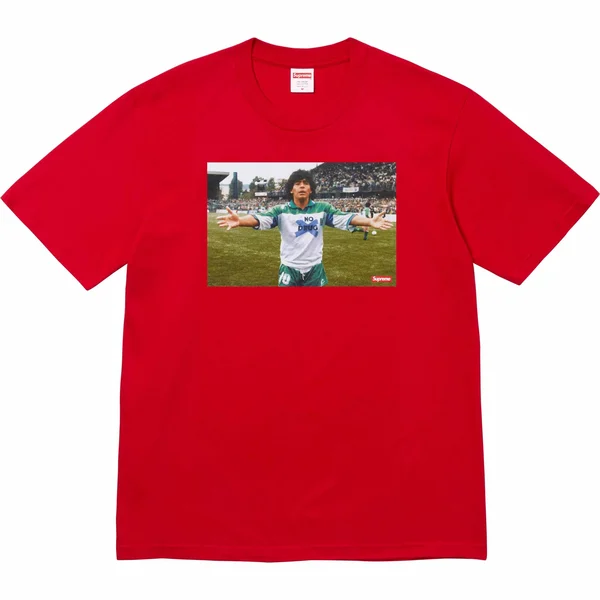 Supreme Maradona Tee - Red (front)